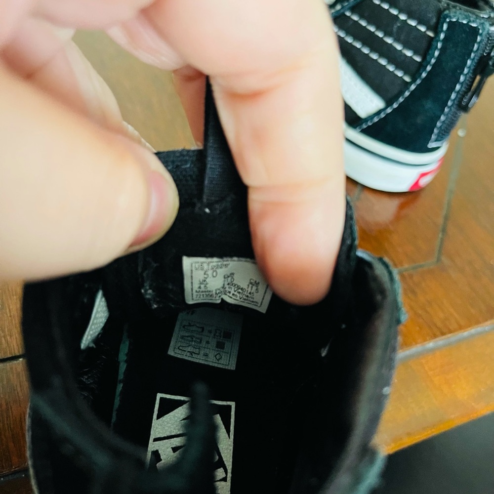 Vans high tops size 5c